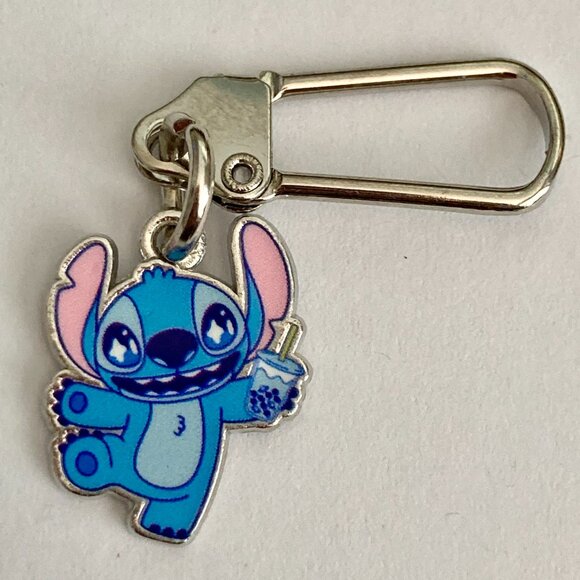 Vintage Disney Lilo & Stitch Zipper Pull Purse Bag Charm Aulani Disneyana Snacks - Picture 3 of 10
